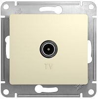 Розетка TV Оконечная без рамки Systeme Electric Glossa 1-м. бежевый картинка